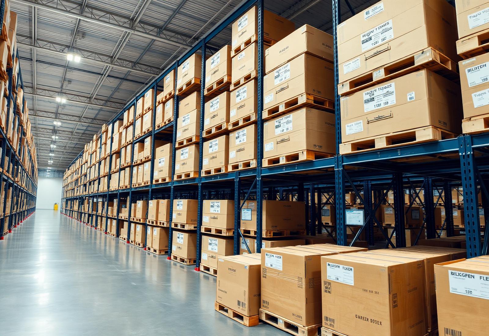 Clean, racked warehouse used for short and long-term storage in Vadodara